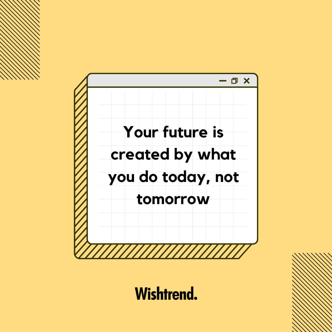 Daily quote post, yellow tone