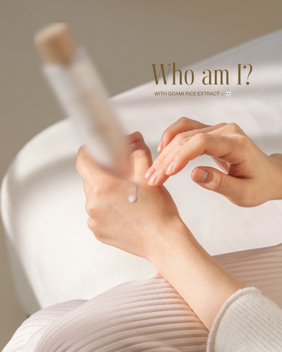 Who-am-I format post introducing I'm From, cream tone